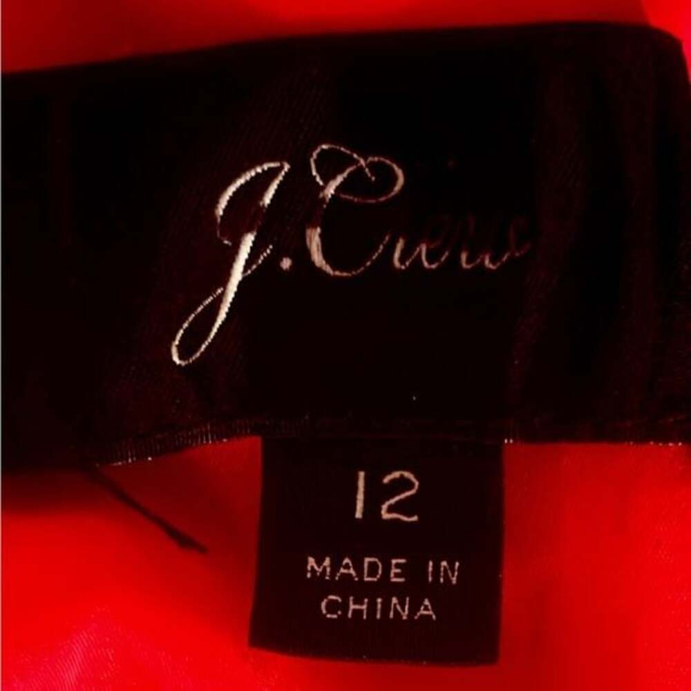 J. Crew Red Tie-Neck Dress in 365 Crepe Women’s Size 12 - Picture 6 of 10